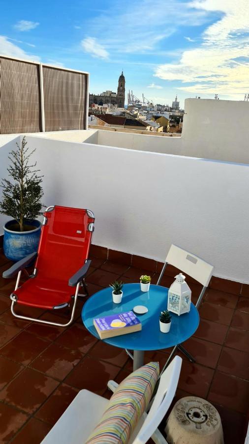 Penthouse With Solarium In The Center Of Malaga-Atico Con Solarium En El Centro De Malaga Lägenhet Exteriör bild